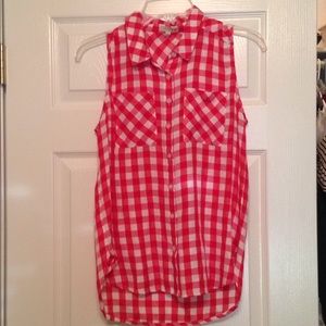 Sleeveless Plaid